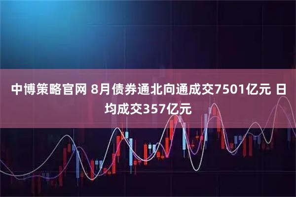 中博策略官网 8月债券通北向通成交7501亿元 日均成交357亿元